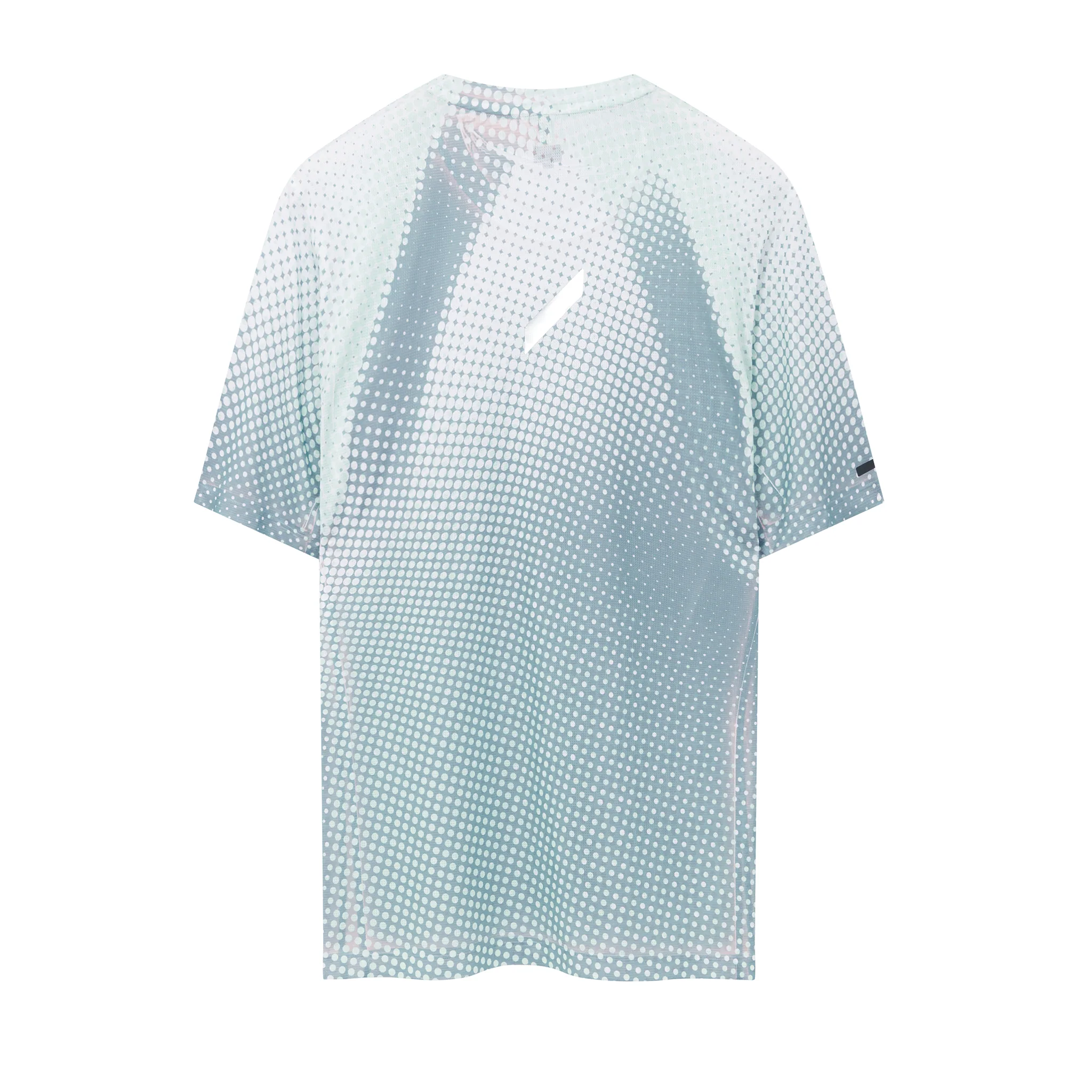 Soar Mens Printed Tech T - Grey/Sage Dots - SS26 - Image 2