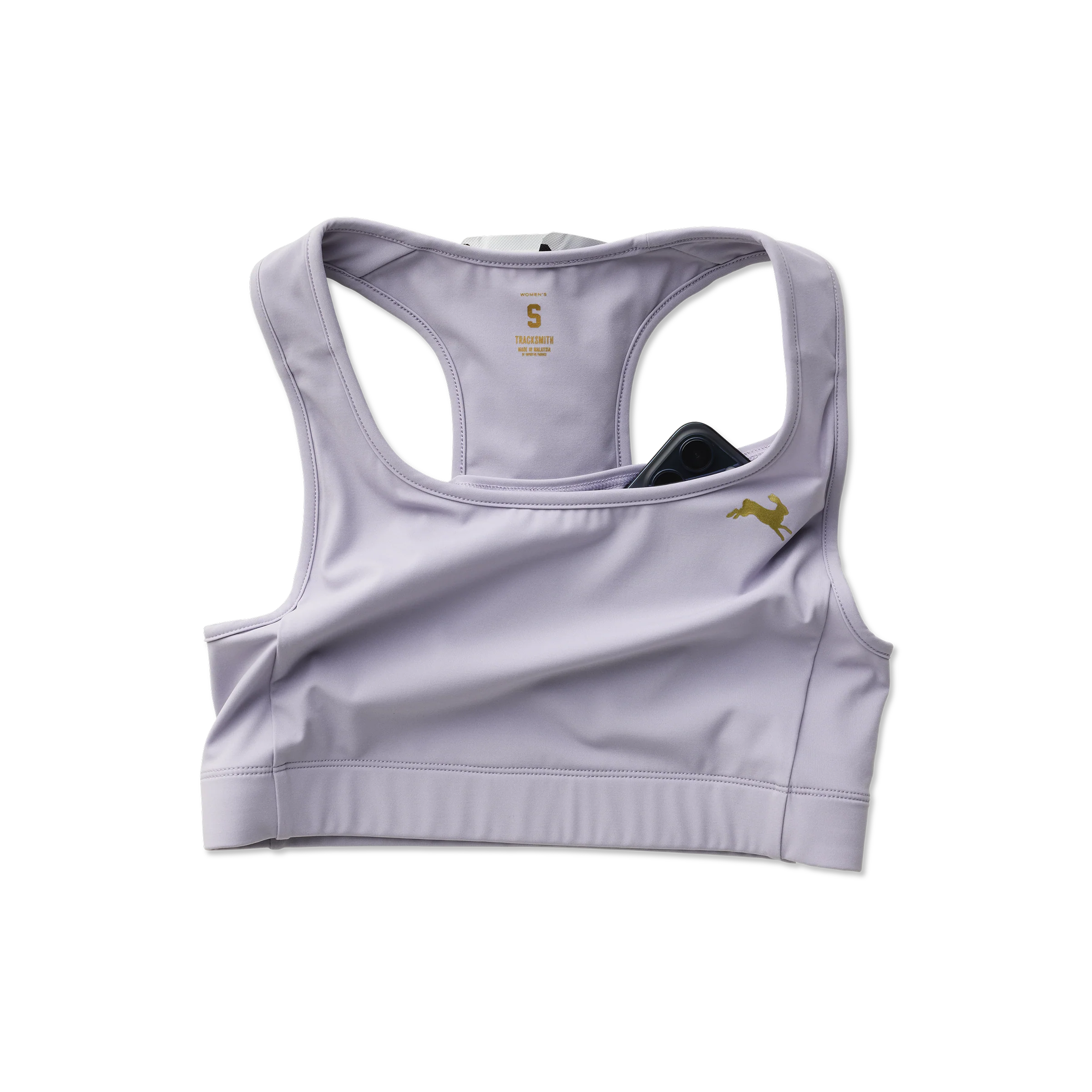 Tracksmith Womens Allston Bra - Lavender Aura - SS26 - Image 3