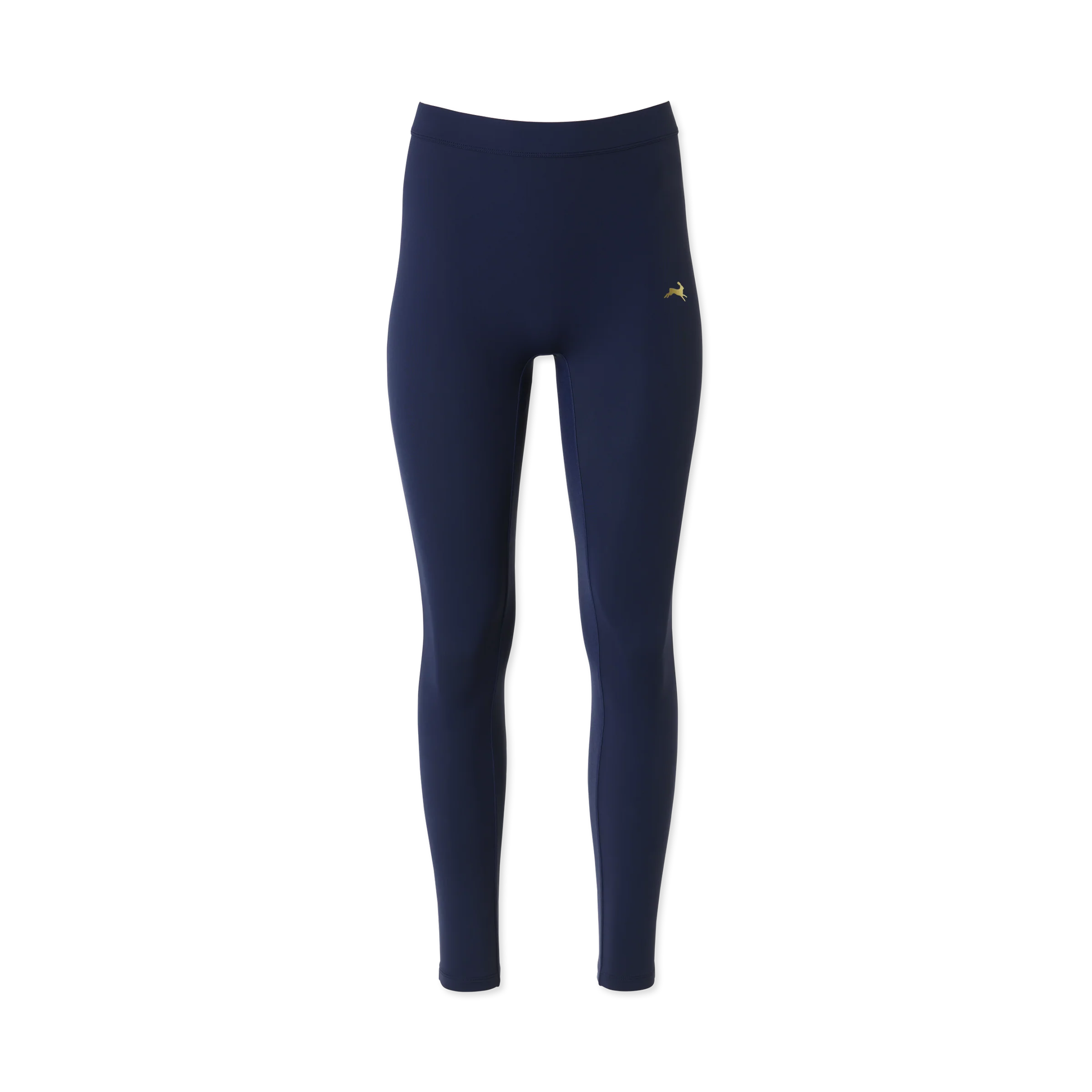 Tracksmith Womens Turnover Crop Tights - Navy - AW25