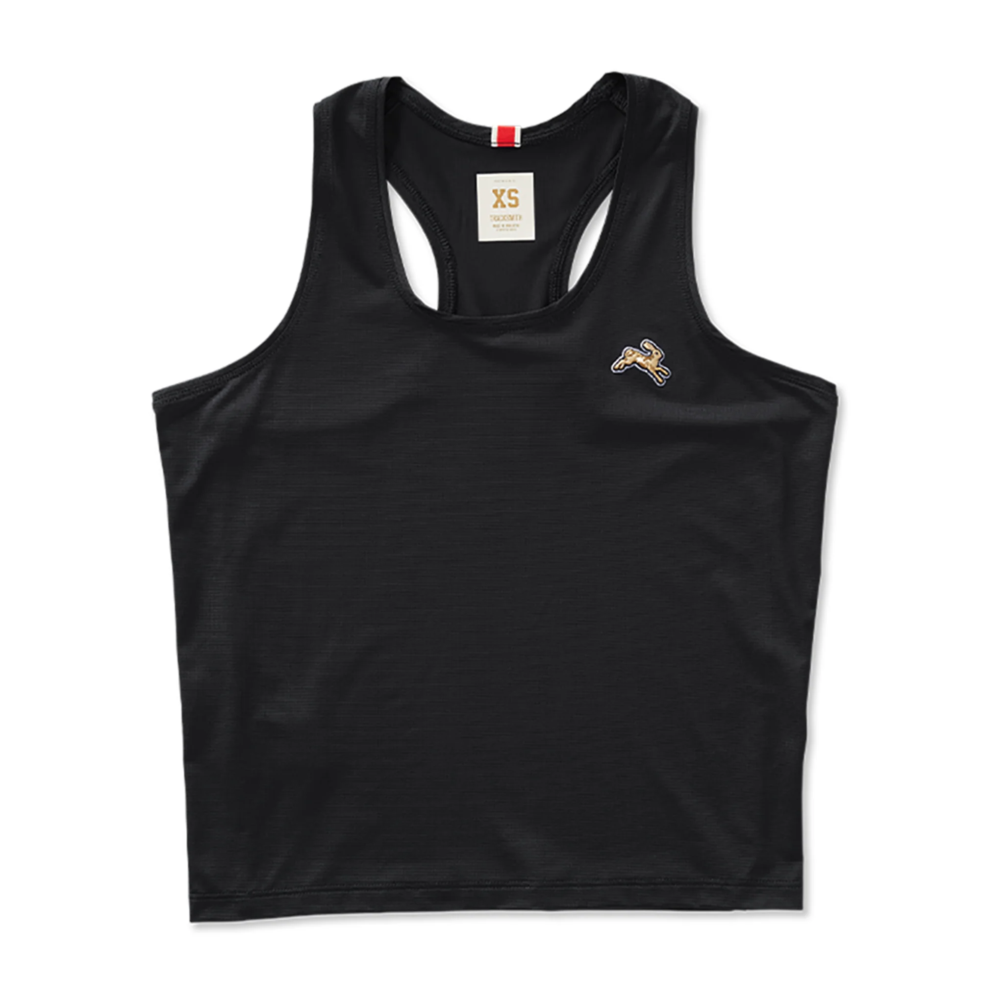 Tracksmith Womens Twilight Crop Tank - Black - SS26
